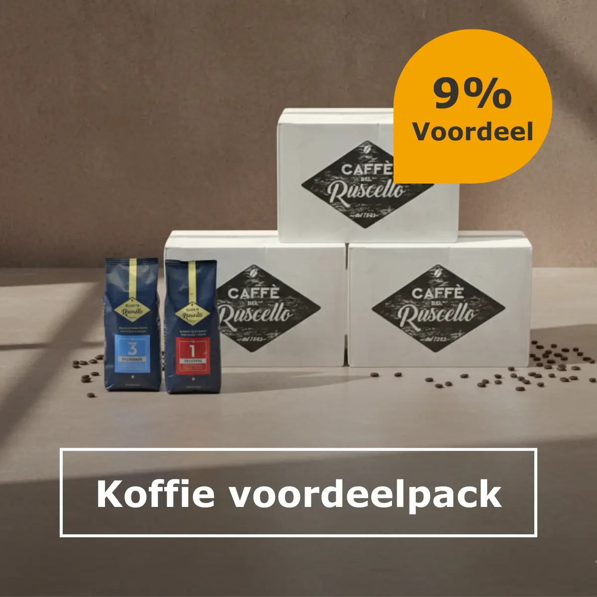 Caffè del Ruscello koffiebonen voordeelpack